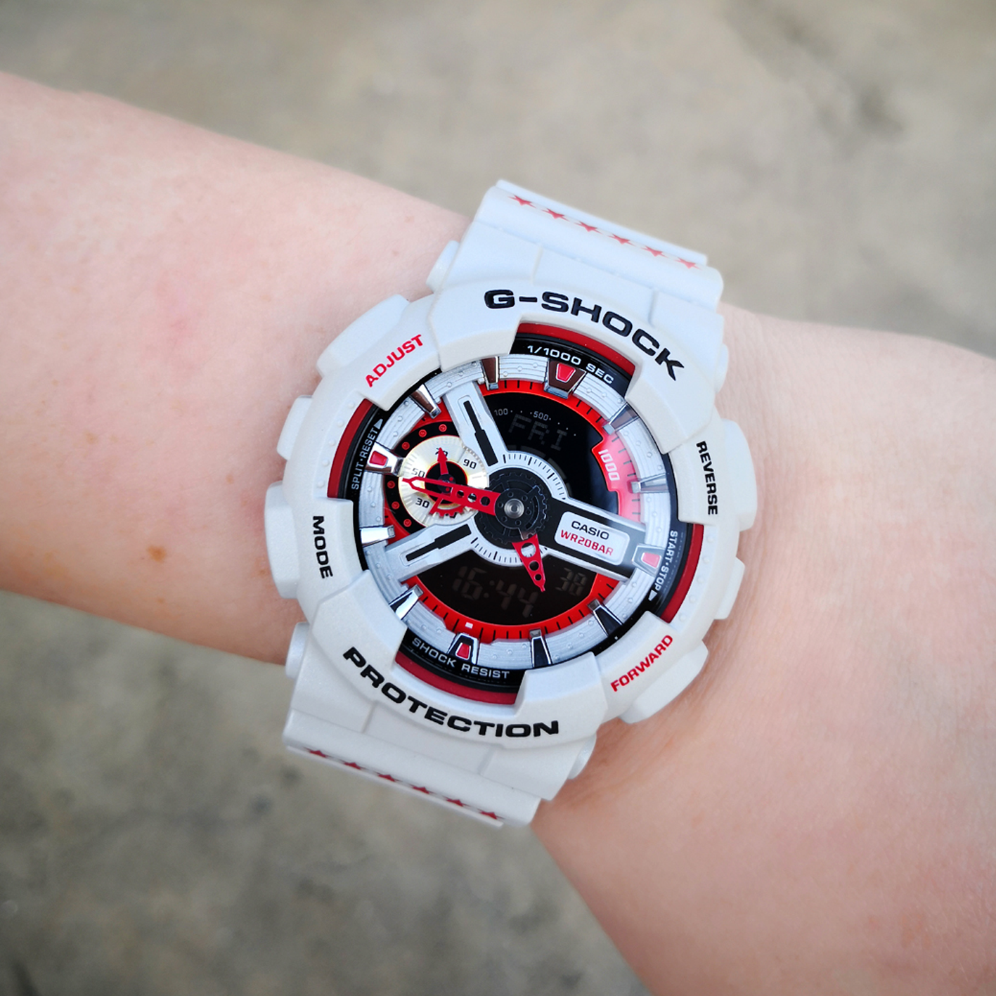 CASIO G-Shock Analog-Digital 'White' GA-110EH-8A