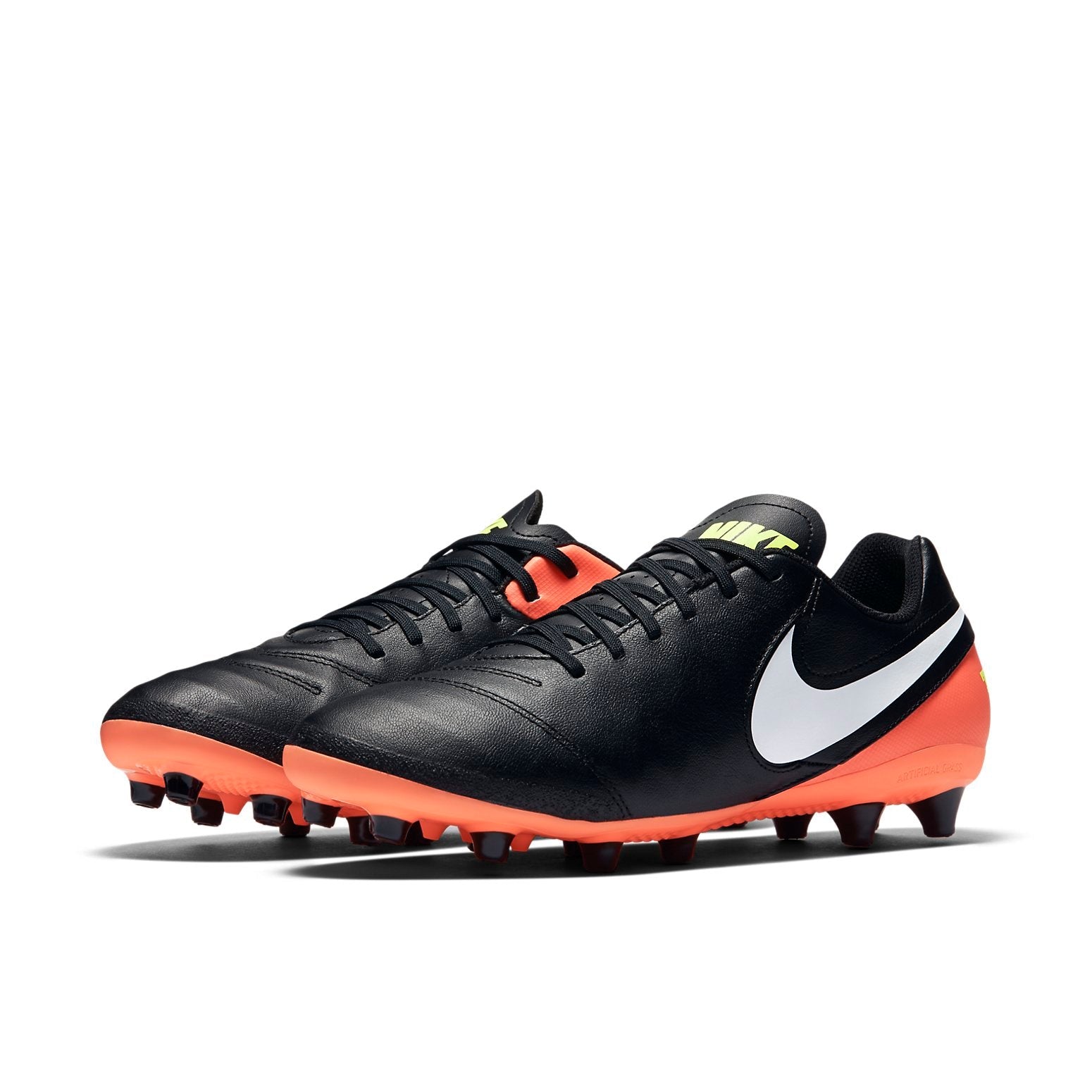 Nike Tiempo Genio 2 Leather AG Pro 'Black Orange' 844399-018