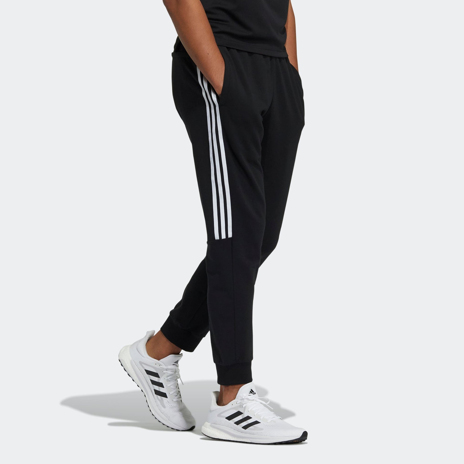 adidas Fi Pnt Ft Reg Casual Sports Bundle Feet Long Pants Black GP0955