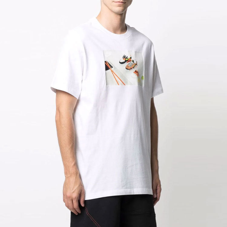 Nike Pattern Printing Round Neck Short Sleeve White DD1326-100