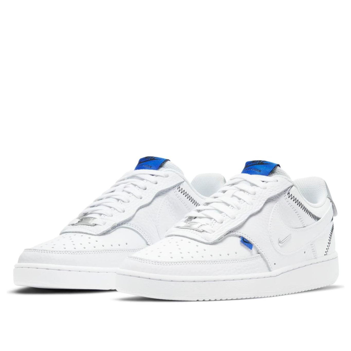 (WMNS) Nike Court Vision Low SE 'White Metallic Silver' DD1648-100