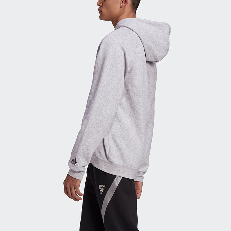 adidas Tan Sw Hoody Soccer/Football Sports Training Pullover Gray GE5146