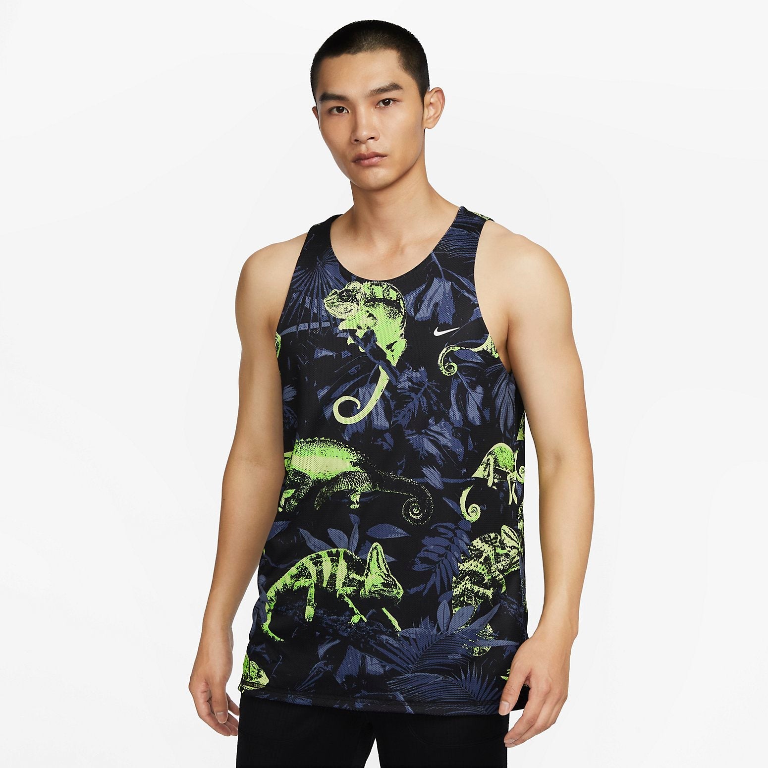 Nike Dri-FIT Studio '72 Reversible Allover Print Training Tank Top 'Black' FB7979-010
