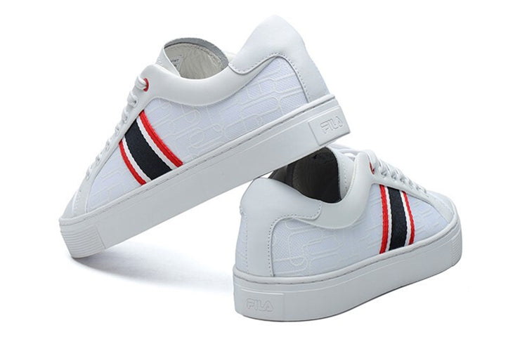 FILA 1911 Stripe Low-Top Board Shoes FILA White F12M124345FWT