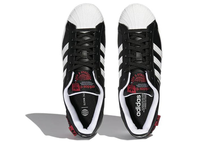adidas originals Superstar 'Black White Red' HQ6456