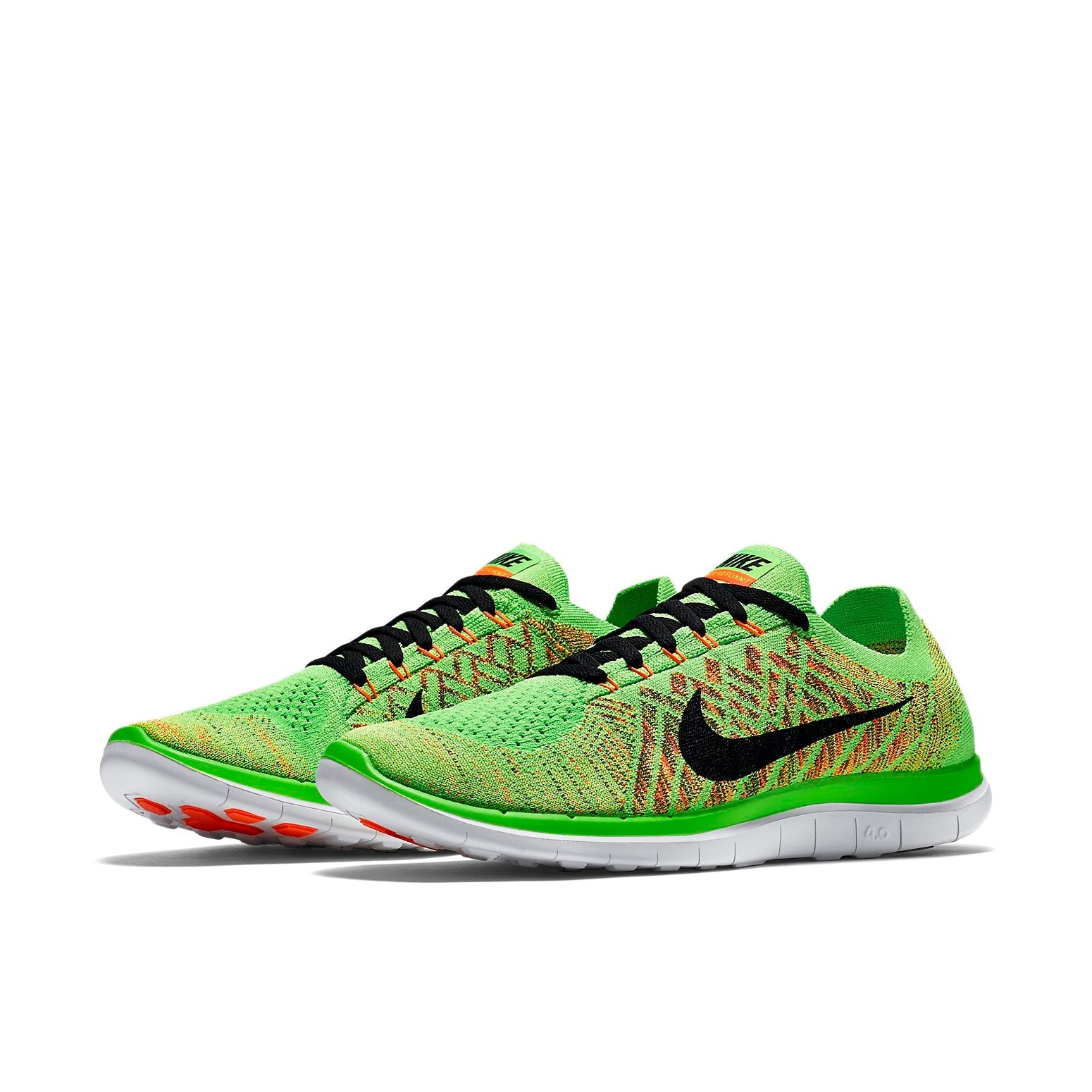 Nike Free 4.0 Flyknit 'Green Black White' 717075-303
