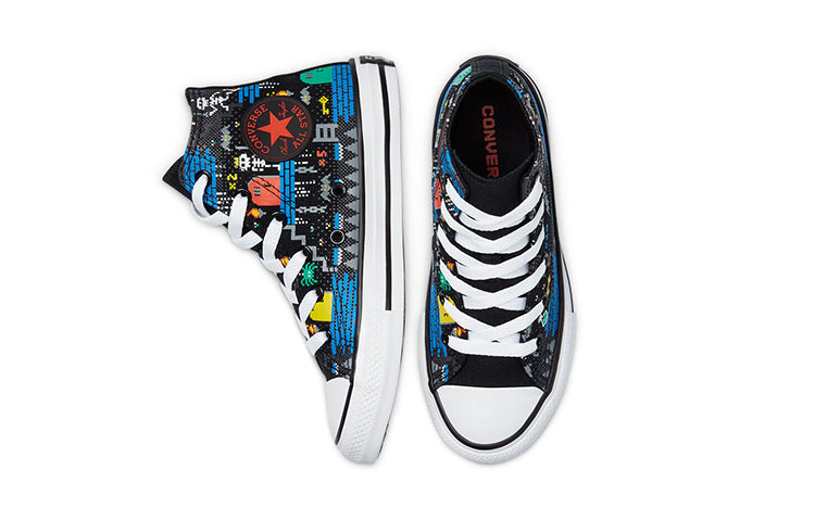 Converse Chuck Taylor All Star High Top Jr Black/Multicolor 670212C