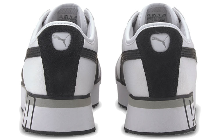 (WMNS) PUMA Roma Amor Logo 'White Black' 372113-03