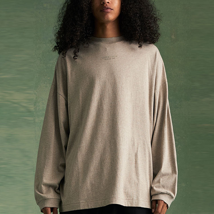 Fear of God Essentials FW23 Long Sleeve Tee 'Core Heather' 125BT232014F