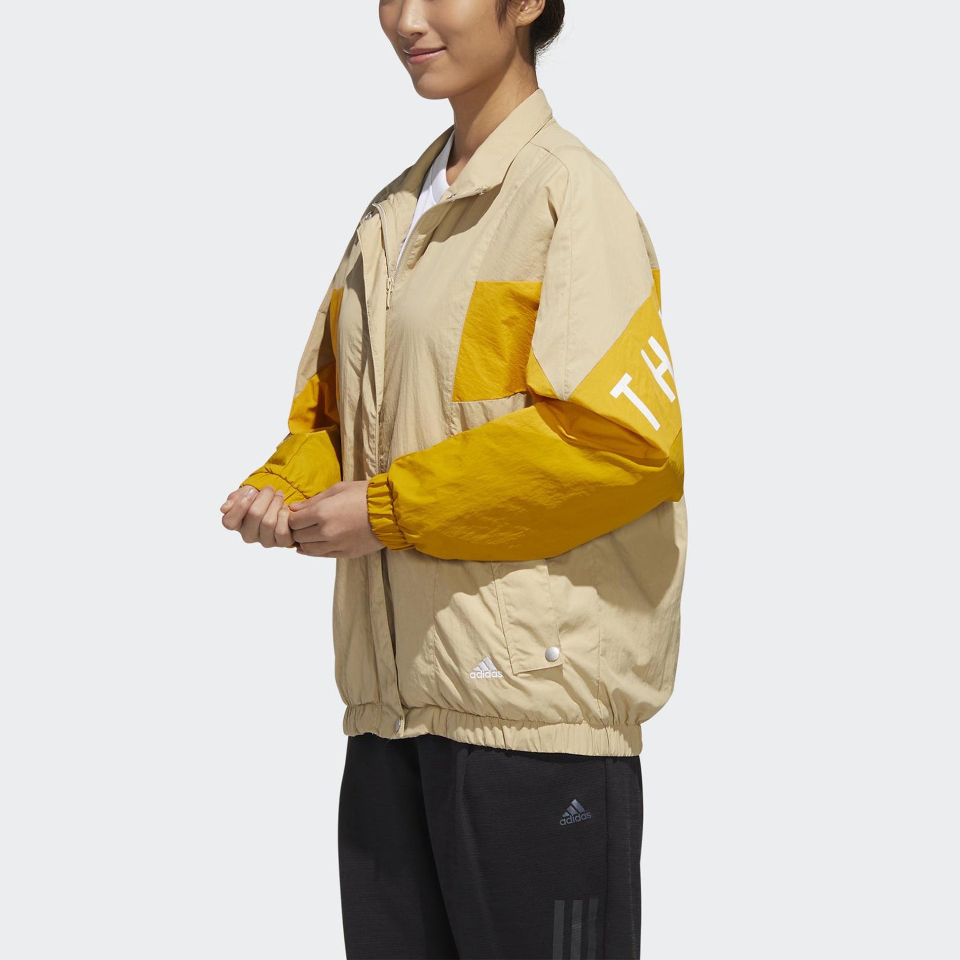 (WMNS) adidas Must Have Woven Jacket 'Tan Yellow' GF6964