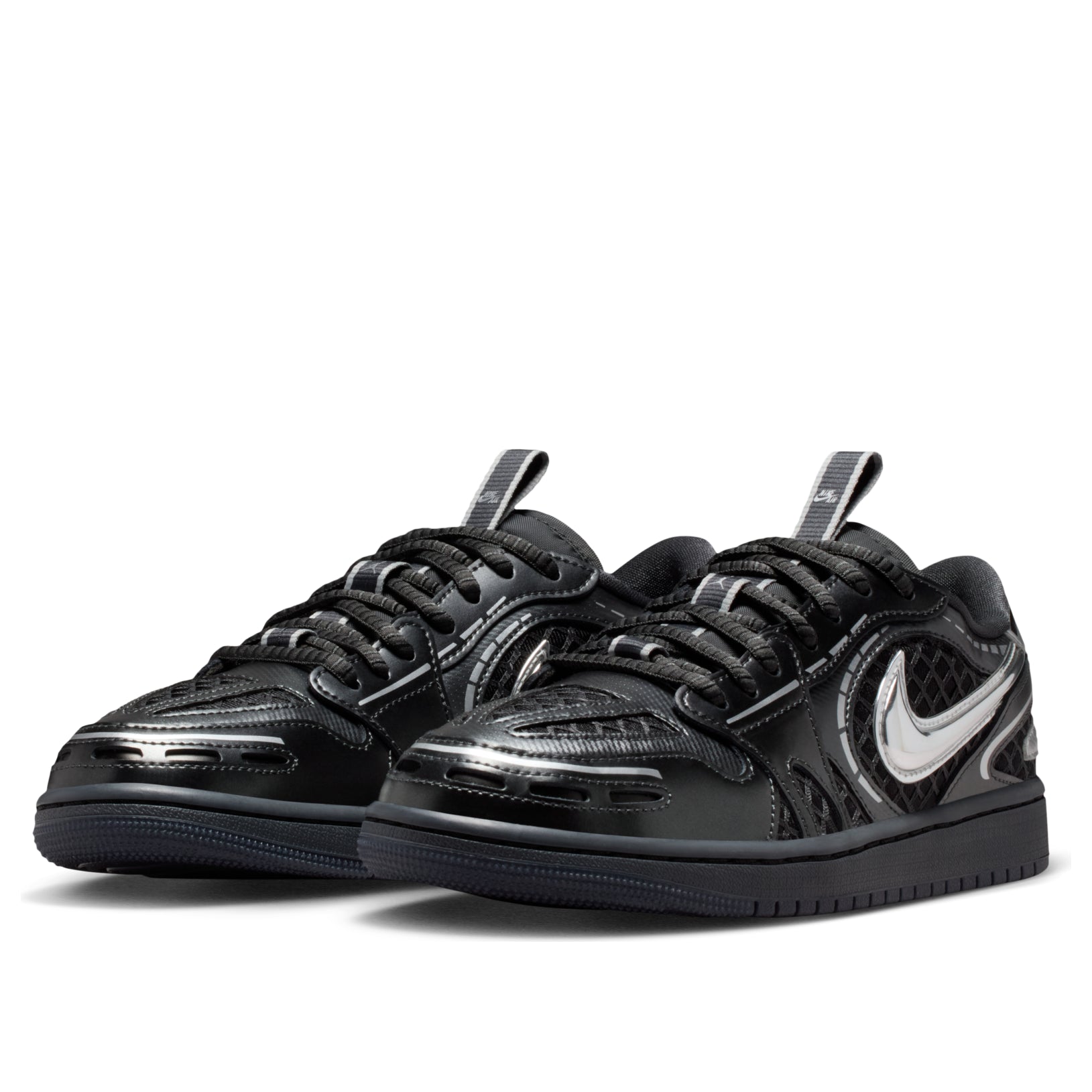 (WMNS) Air Jordan 1 Low Method of Make V3 'Black Metallic Silver' HQ2186-001