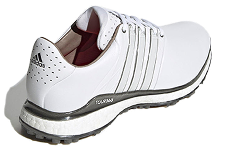 adidas Tour360 XT-SL Spikeless 2.0 Wide Golf Shoes 'Cloud White Dark Silver Metallic' EG4884