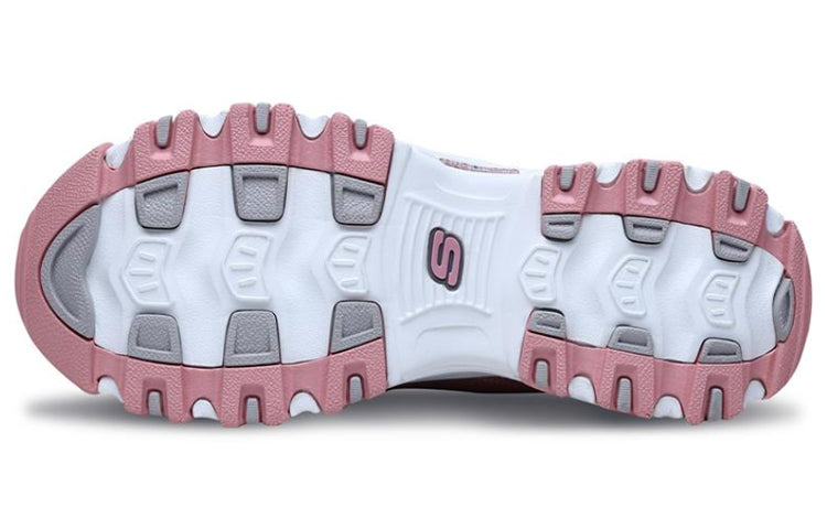 (WMNS) Skechers D'lites Sports Shoes Pink/Red/White 66666078-PNK