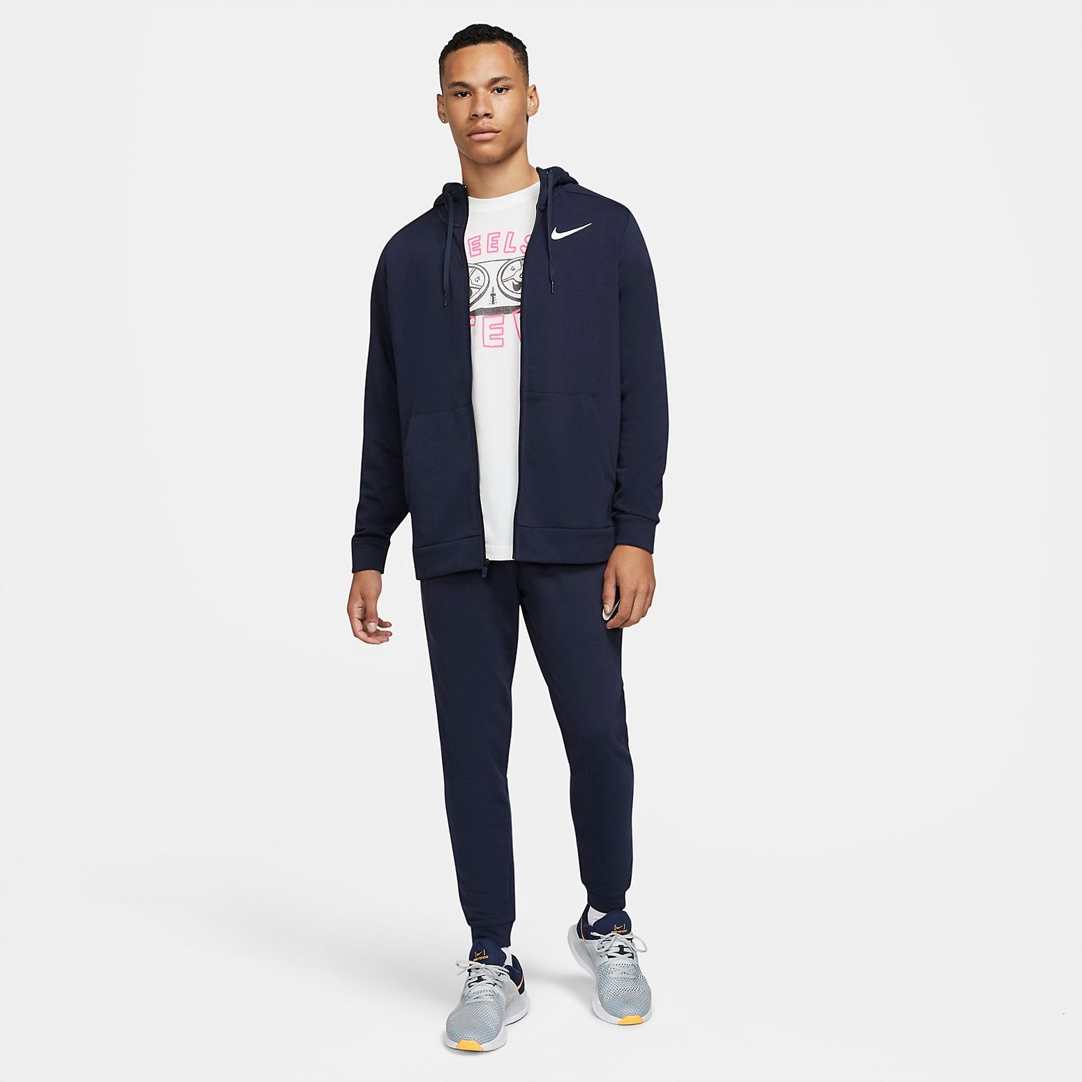 Nike Dri-FIT Full-Zip Training Hoodie 'Navy Blue' CZ6376-451