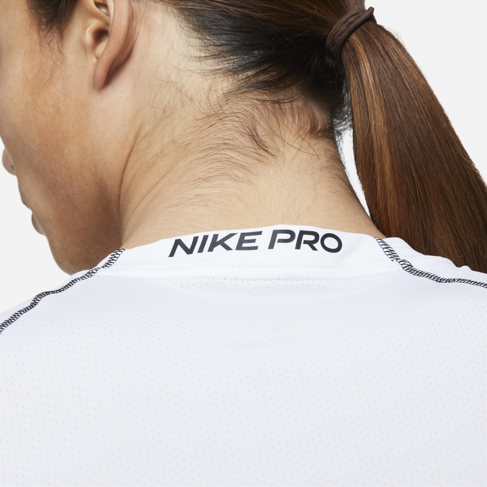 Nike Pro Dri-fit Athleisure Casual Sports Round Neck Long Sleeves White DD1991-100