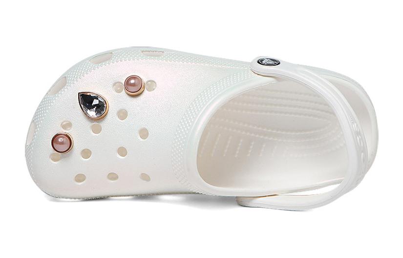 (GS) Crocs Classic Crystals Clogs 'White' 208435-100