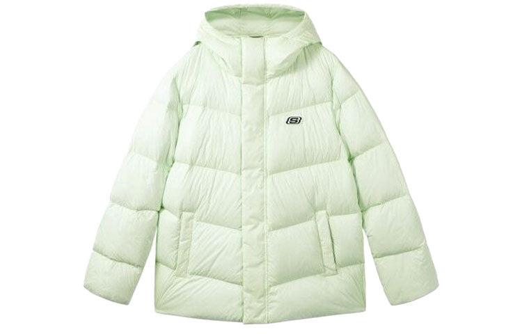 Skechers Colorful Casual Series Solid Logo Hooded Down Jacket 'Multi-Color' L422U072