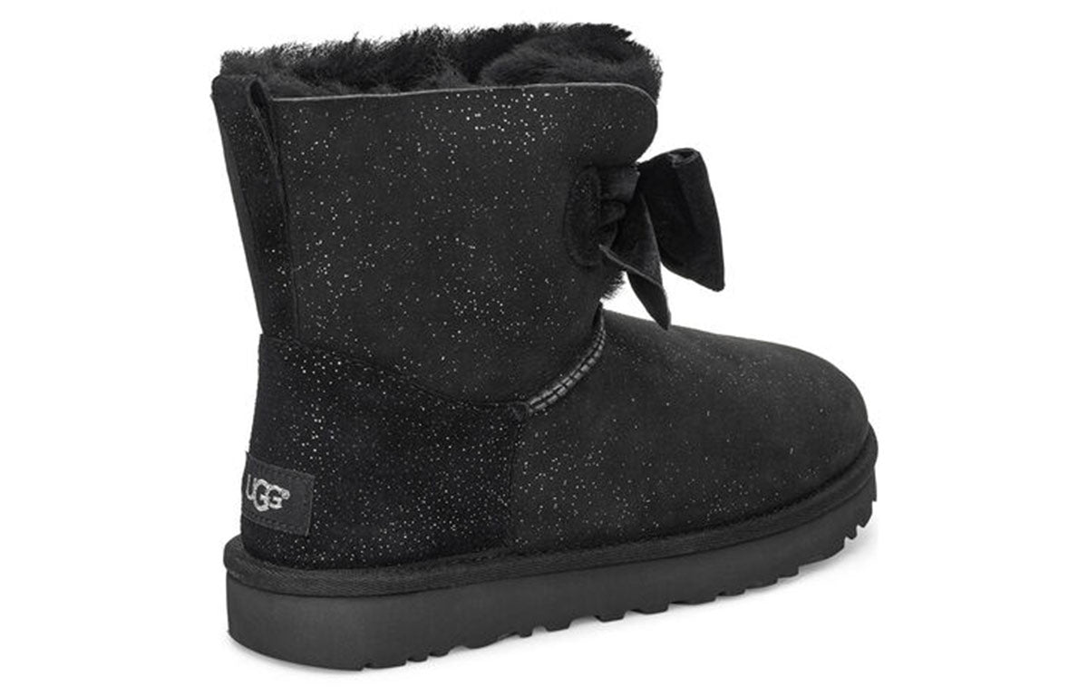 (WMNS) UGG Gita Twinkle Bow Mini 'Black' 1106569-BLK