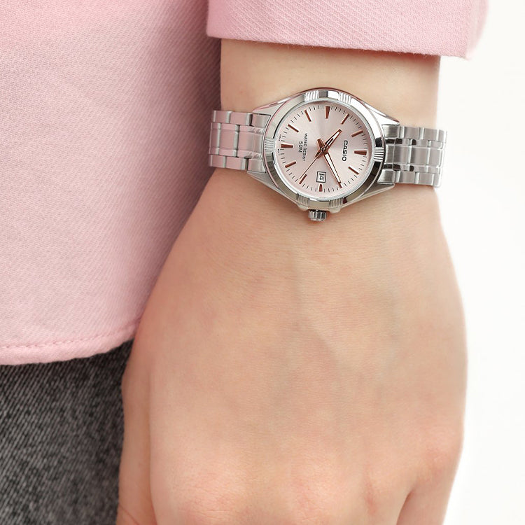 CASIO Waterproof Quartz Pink Analog LTP-1308D-4AV