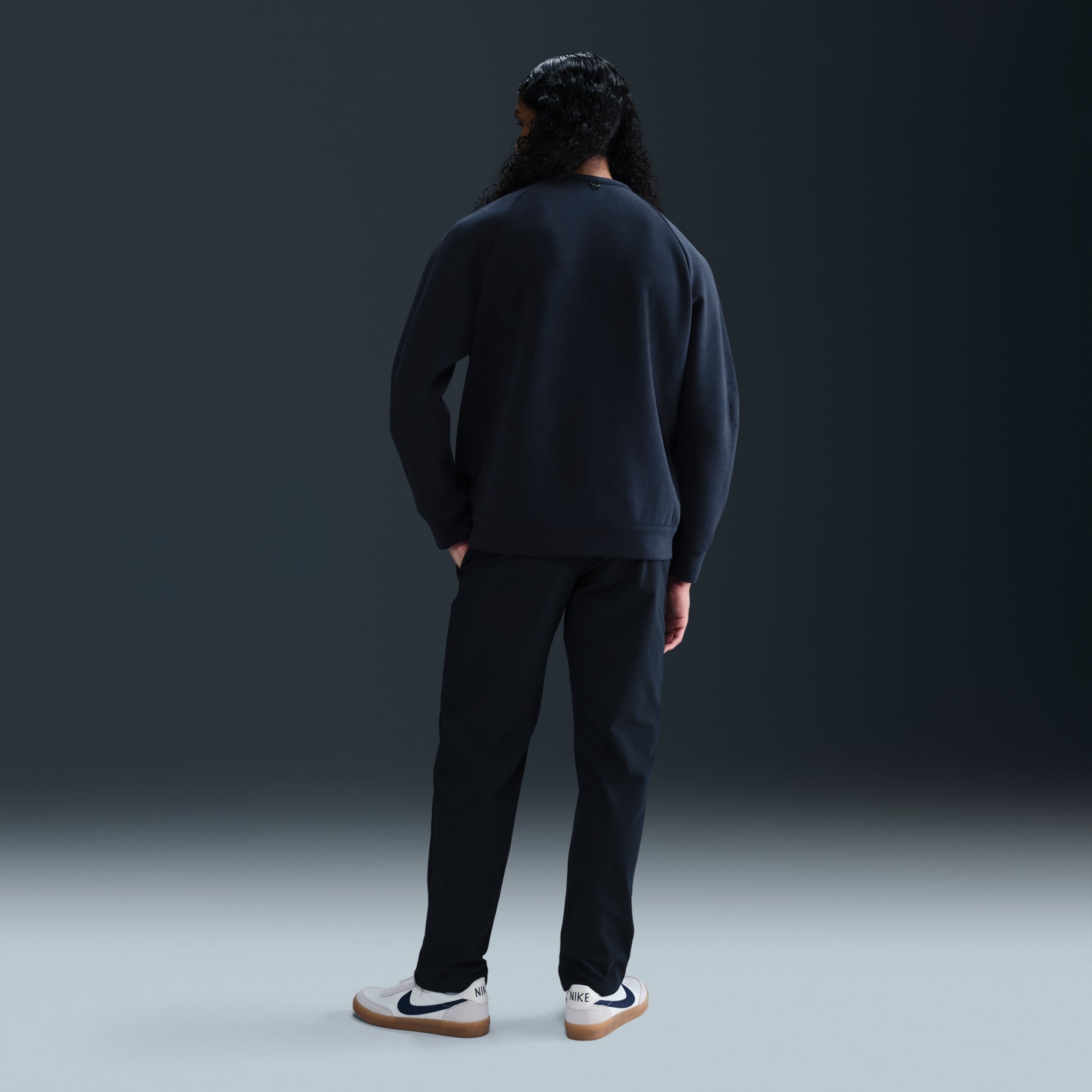 Nike 24.7 Impossiblysoft Dri-FIT Crew Asia Sizing 'Obsidian' HQ6965-451