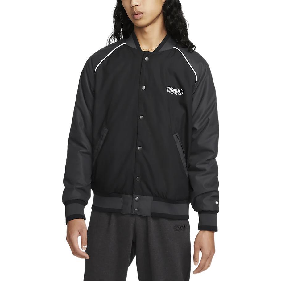 Nike Baseball Collar Raglan Sleeve Long Sleeves Jacket Men's Black DQ6148-010