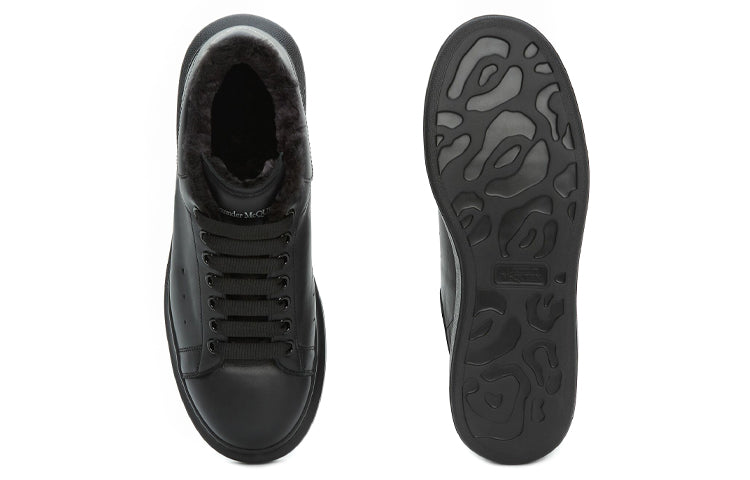 Alexander McQueen Oversized Sneaker 'Black Wool' 604228WHVJX1000