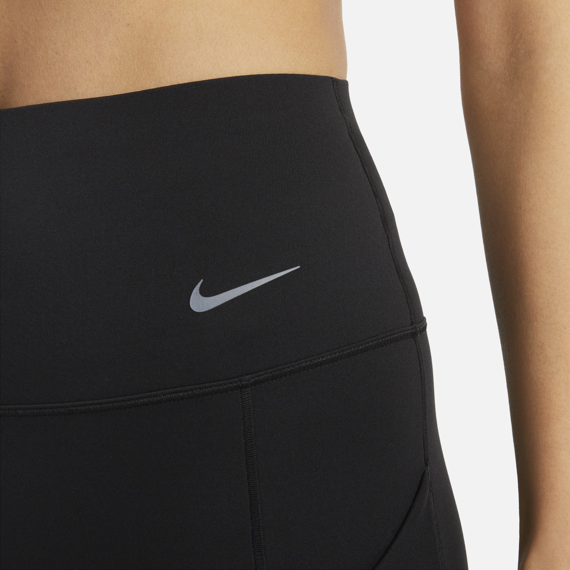 (WMNS) Nike Medium-Support High-Waisted Leggings with Pockets 'Black' DQ5898-010