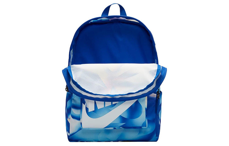 (GS) Nike Classic All Over Print Backpack 'Blue White' BA6189-420