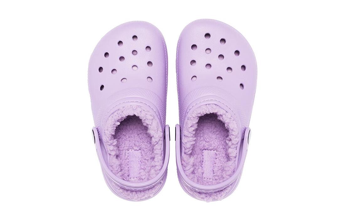 (TD) Crocs Classic Lined Clogs 'Purple' 207009-5PR