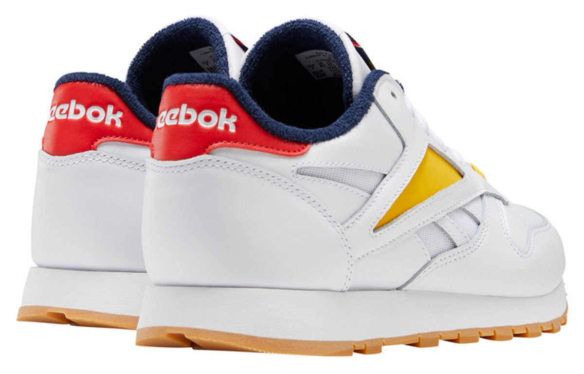 (WMNS) Reebok Classic Leather Mark Shoes White/Yellow/Red EF7834