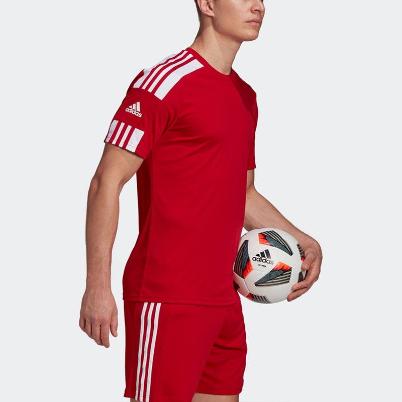 adidas Squad 21 Jsy Ss Soccer/Football Casual Sports Short Sleeve Jersey Red GN5722