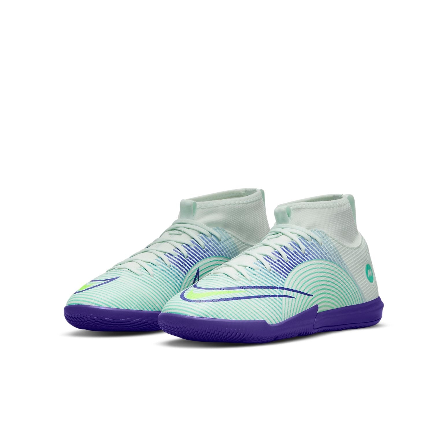 (GS) Nike Mercurial Superfly 8 Academy IC 'Dream Speed - Barely Green Electro Purple' DN3773-375