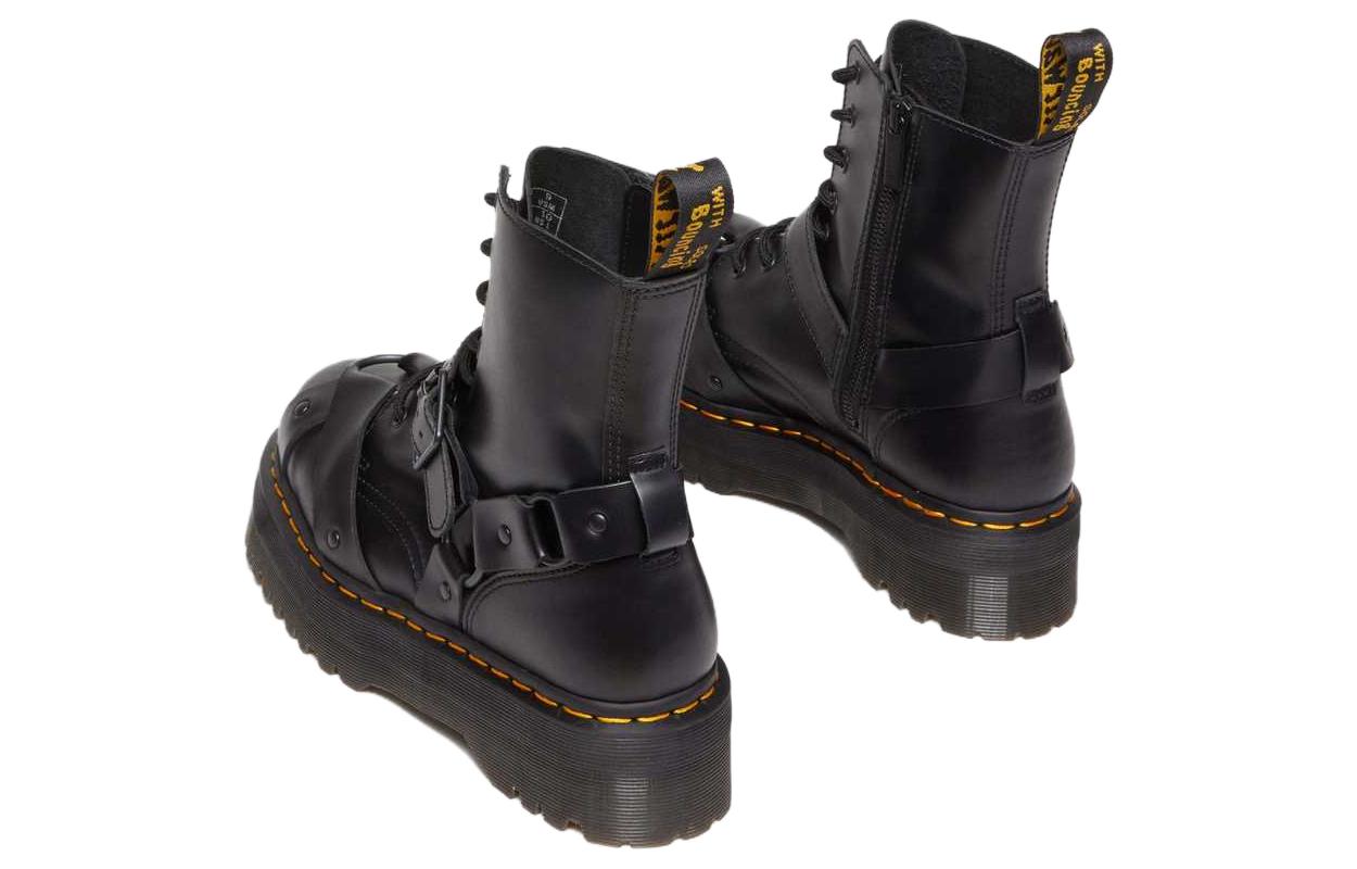 Dr. Martens Jadon Harness Leather Platform Boots 'Black' 30812001