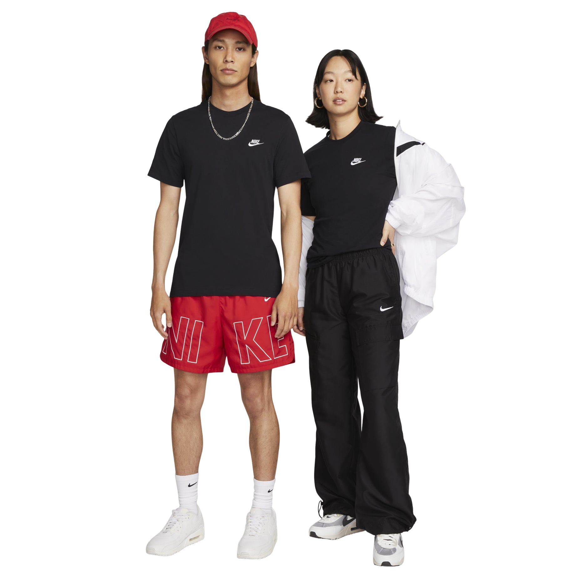 Nike Embroidered Small Round Neck Short Sleeve Black AR4999-013