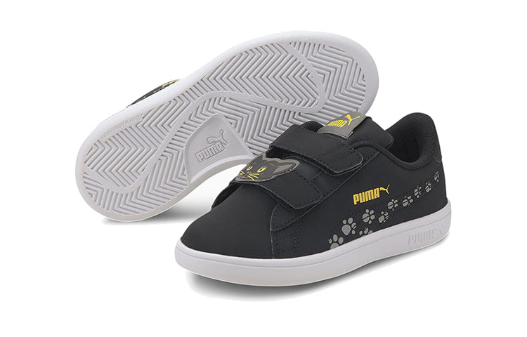 (PS) PUMA Smash V2 Animals Casual Shoes Black/White 373185-03