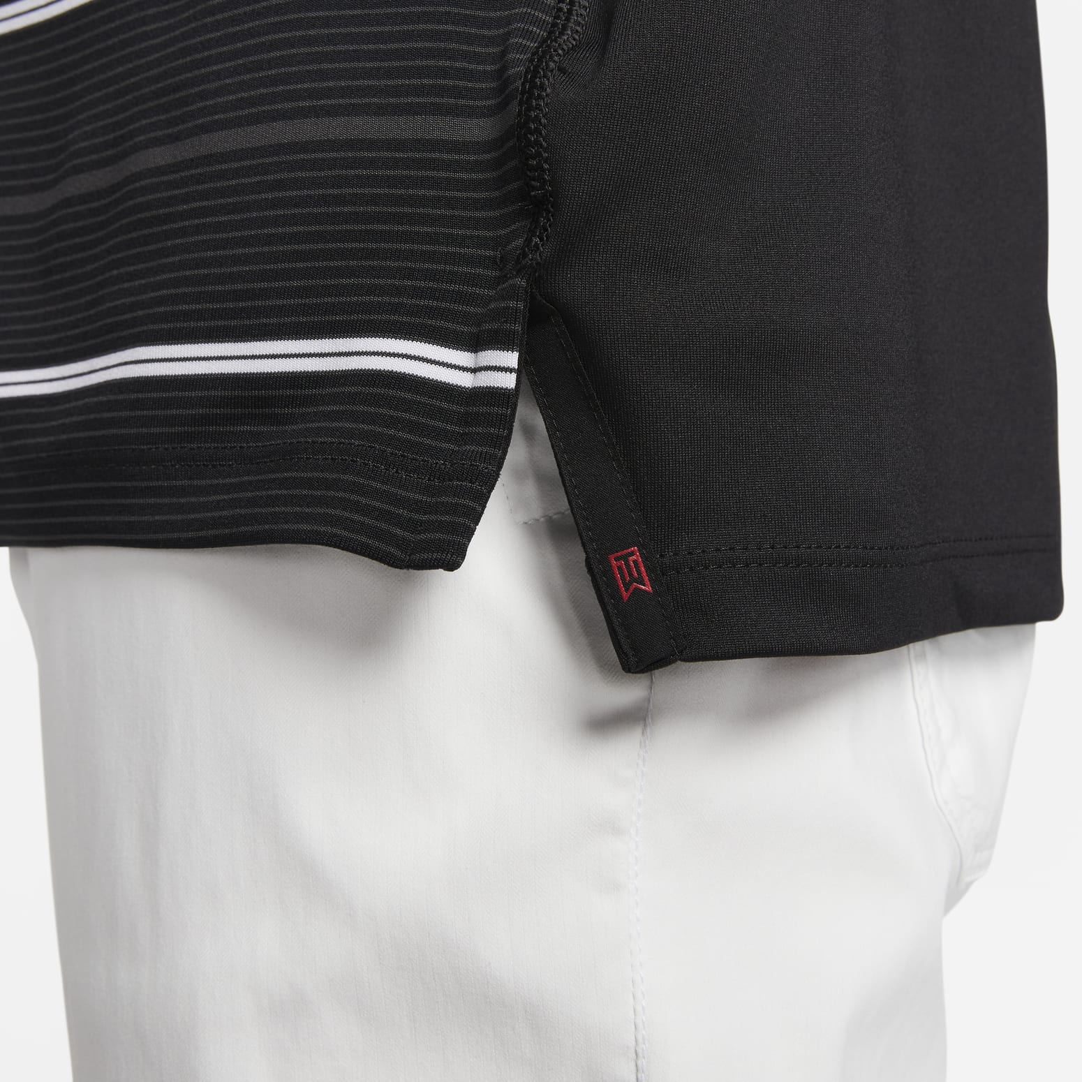 Nike Dri-Fit Tiger Woods Striped Golf Polo Shirt 'Black' DR5318-010