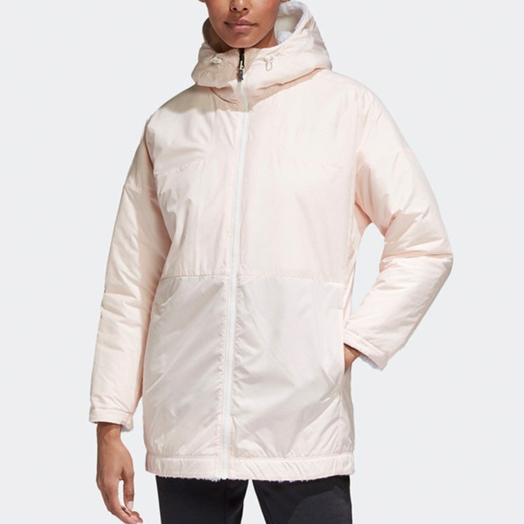 (WMNS) adidas Splicing Sports Hooded Jacket White GI7636