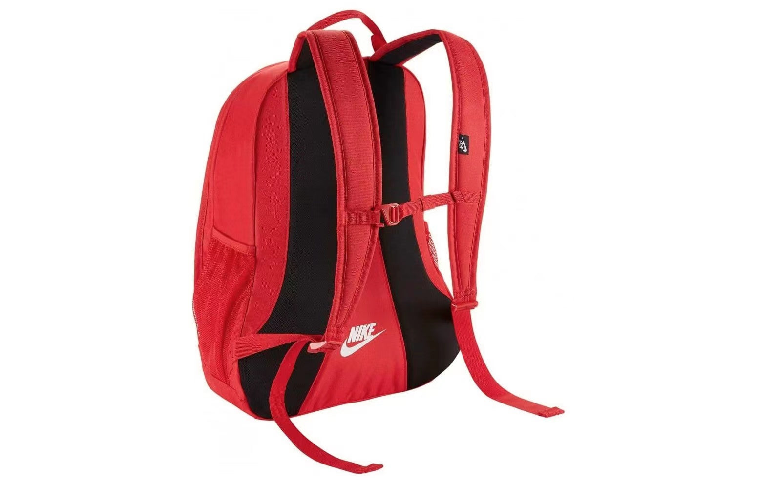 Nike Casual Sports White Logo Large Capacity Backpack Unisex Red BA5217-657