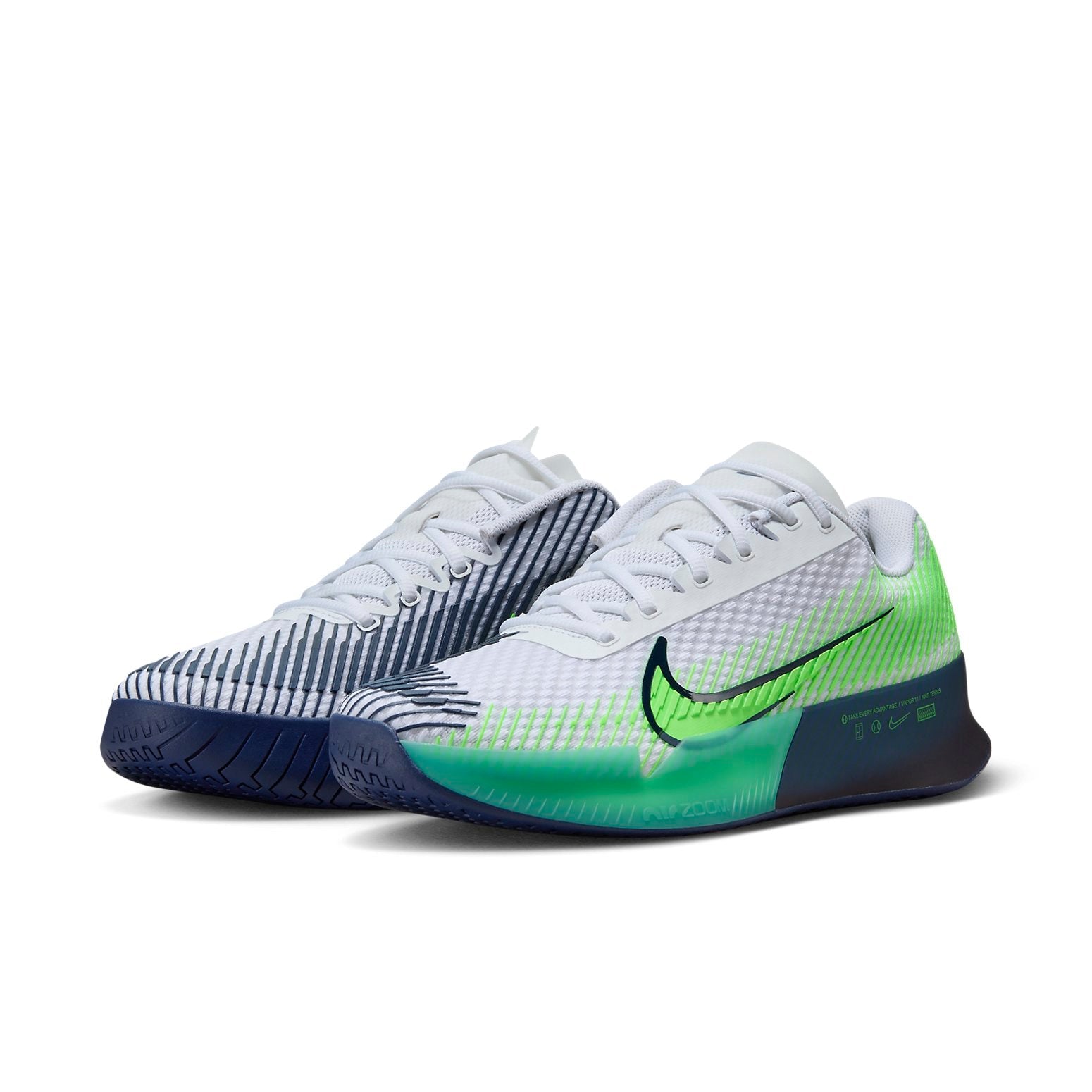 Nike Zoom Vapor 11 HC 'White Green Strike Navy' DR6966-103