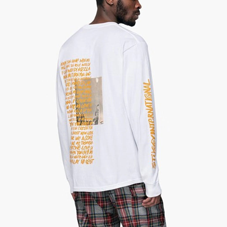 Stussy Great Outdoors Ls Tee Classic Poster Long Sleeves Unisex White 1994492-WHITE