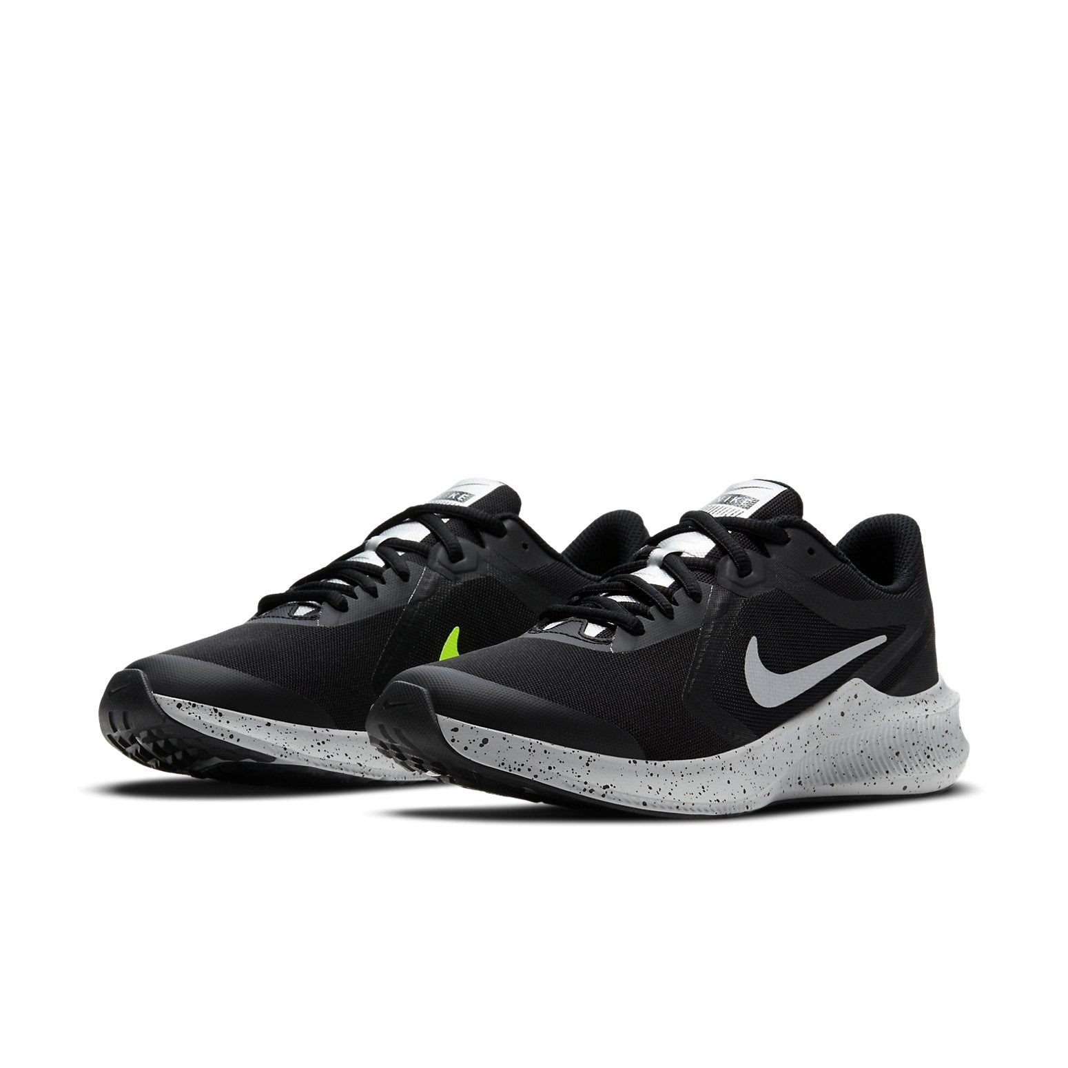 (GS) Nike Downshifter 10 VIZ 'Black Grey Green' CT3876-001