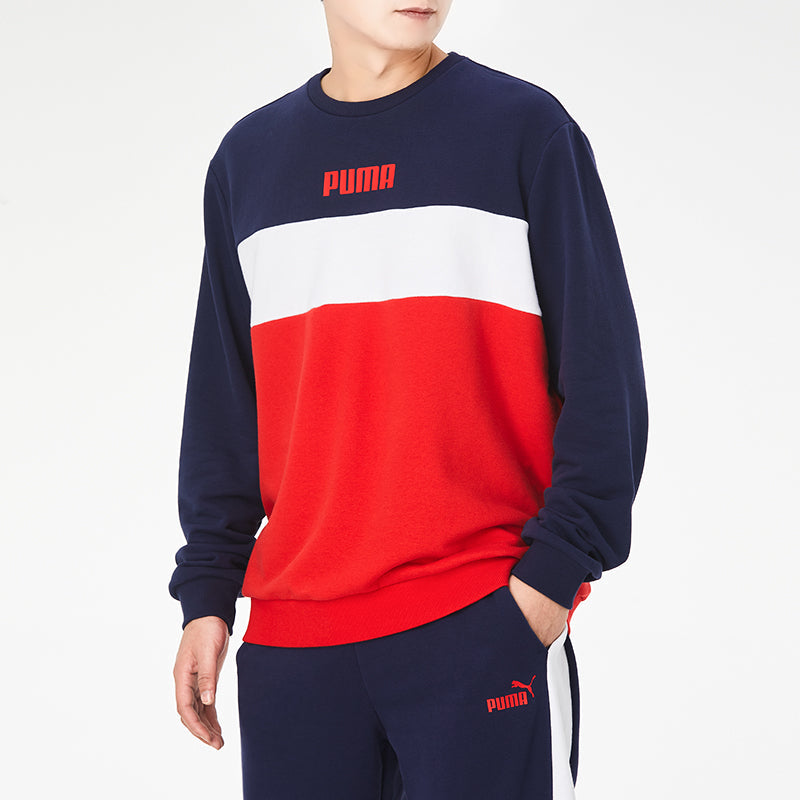 PUMA Double Down Sweatshirt 'Red White Navy' 587156-06