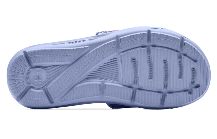 (WMNS) Under Armour Ignite VI Graphic Strap Slides 'Blue Purple' 3024453-400