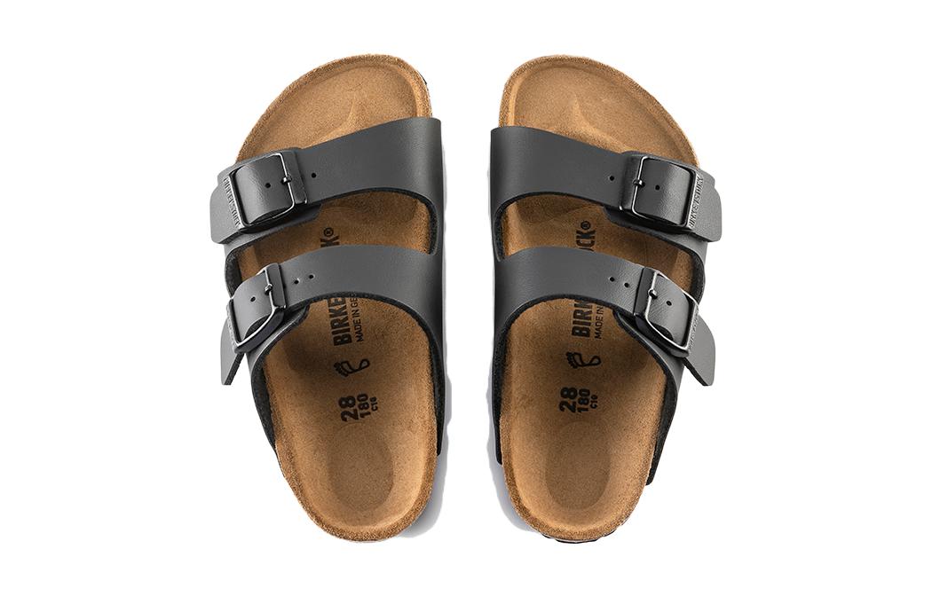(GS) Birkenstock Arizona Kids Birko-Flor Sandals 'Black' 1005127