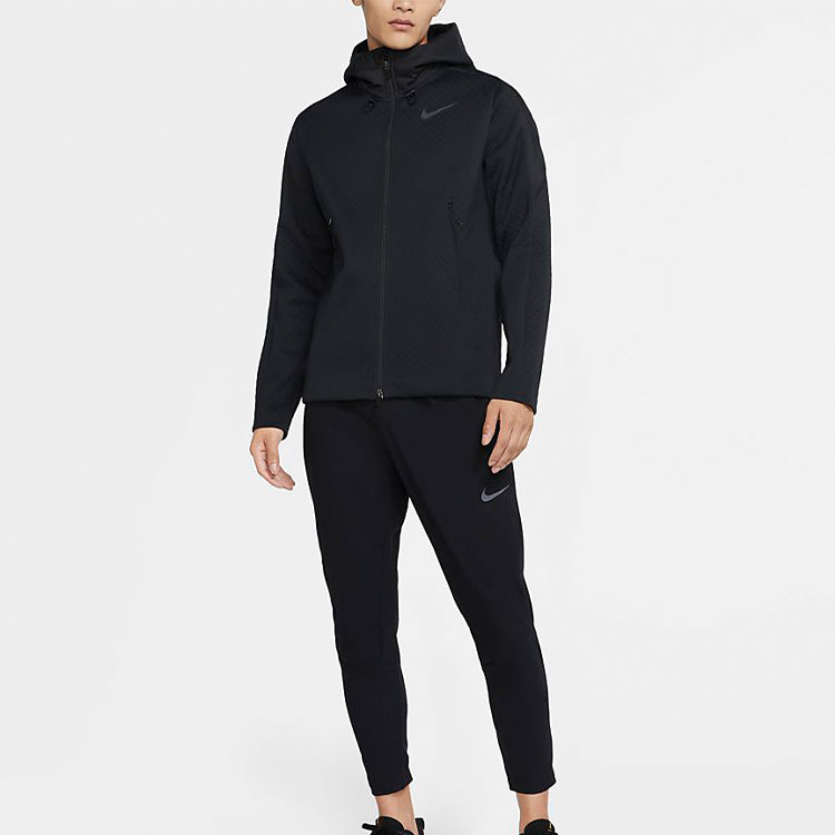 Men's Nike Therma Training Hooded Jacket Black CU7367-010