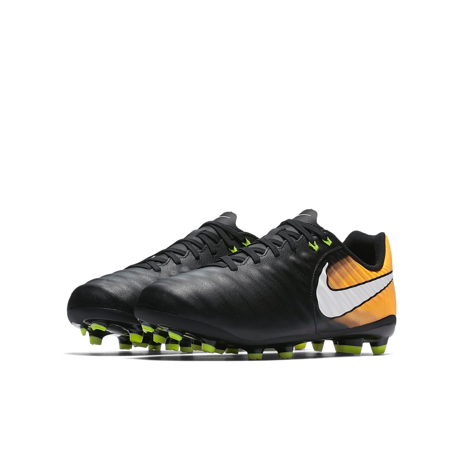 (GS) Nike Tiempo Ligera IV FG 'Black Laser Orange' 897725-008