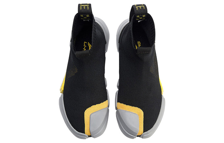 (WMNS) Li-Ning Black/Grey/Yellow AGBN058-4