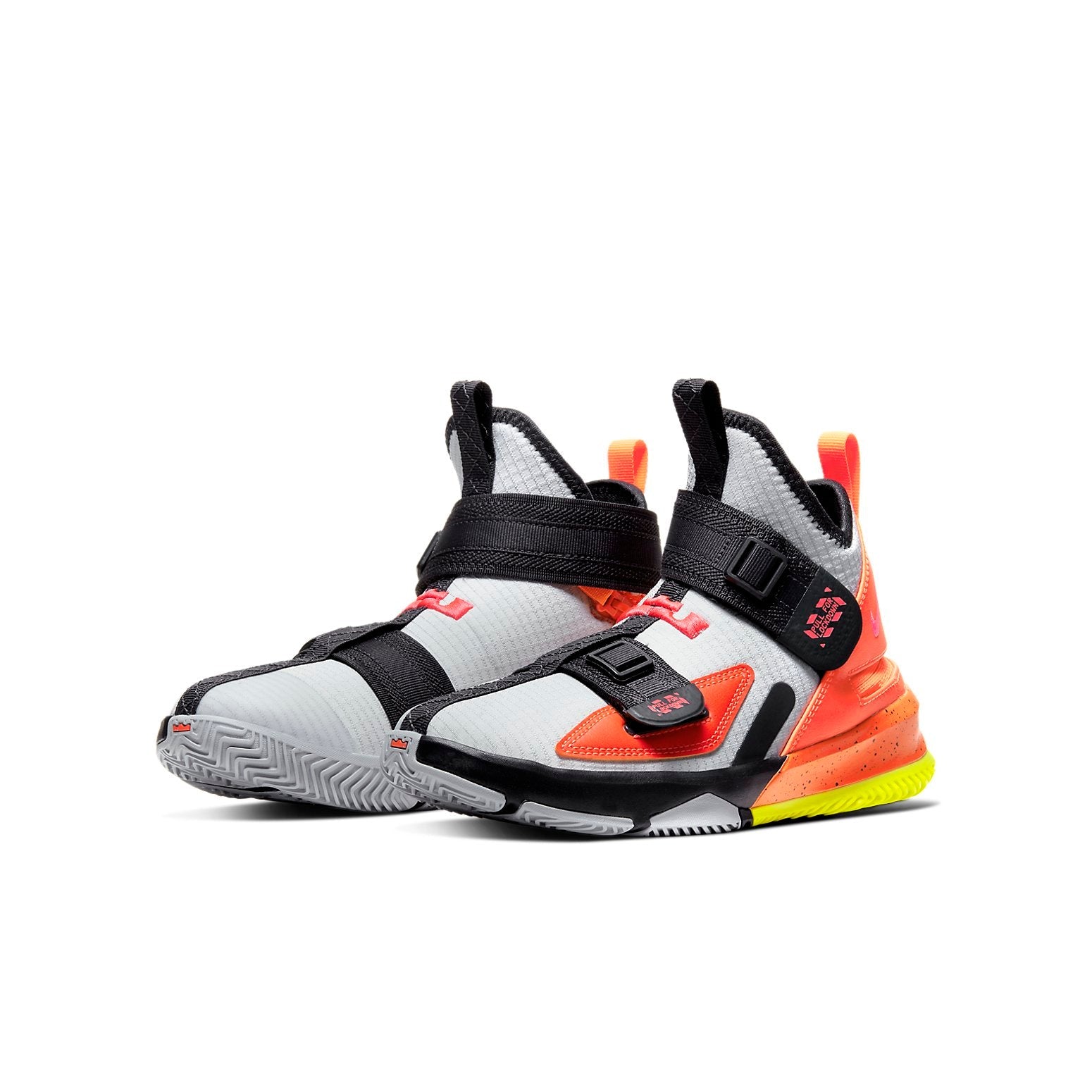 (GS) Nike LeBron Soldier 13 Flyease 'Light Smoke Grey Crimson' CJ1317-066