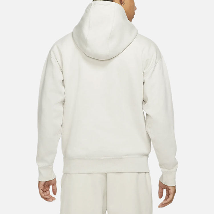 Men's Nike Logo Embroidered Solid Color Fleece Lined White DA0316-072
