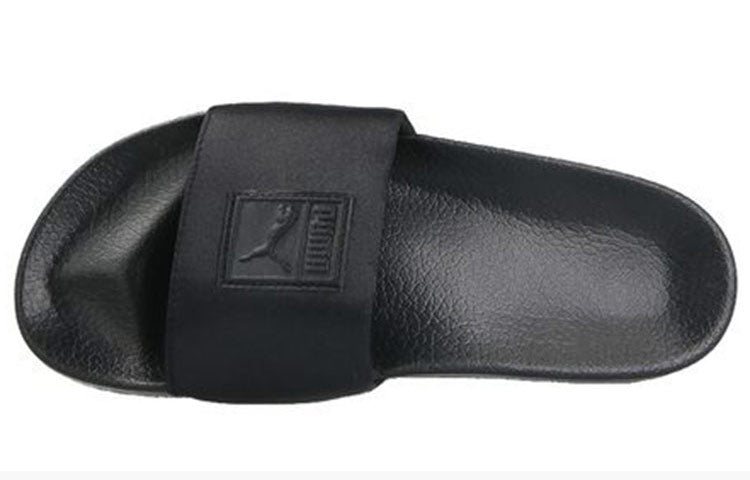 (WMNS) PUMA Leadcat Satin Slippers Black 365338-01